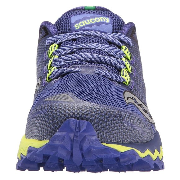 Saucony Women’s Peregrine 7, Blue Citron Size 9.5 - Picture 2 of 7
